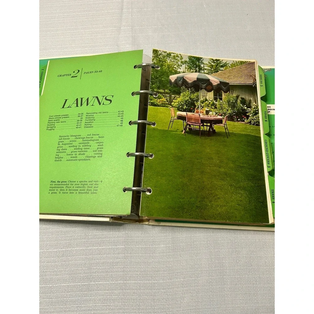Vintage 1969 Better Homes and Gardens New‎ Garden Book ~ 5-Ring Binder MCM Style